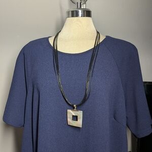 Black Multilayer Long Necklace